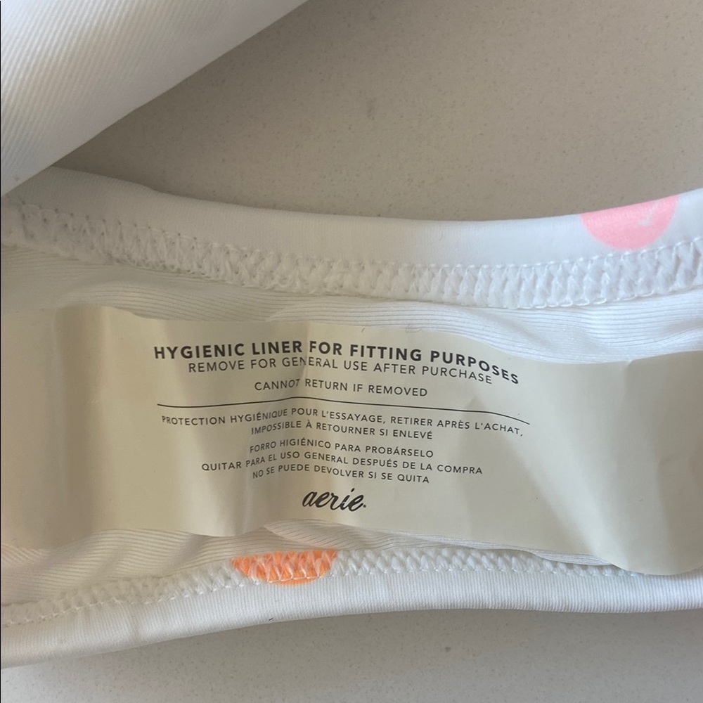 Aerie White Polka Dot One Piece Swimsuit - Picture 6 of 8